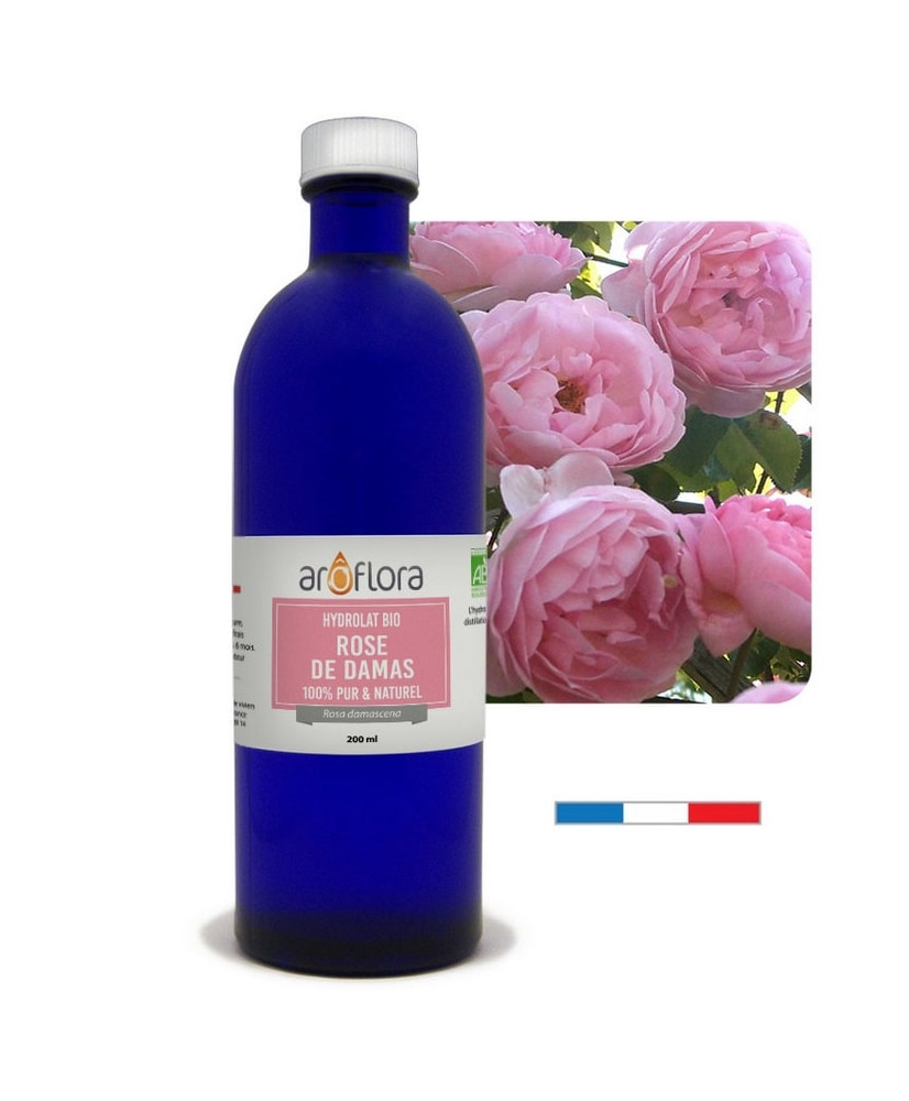 Hydrolat bio Rose de Damas  Aroflora  200 ml