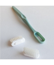 Brosse à dents rechargeable Souple verte (1 manche + 2 têtes)